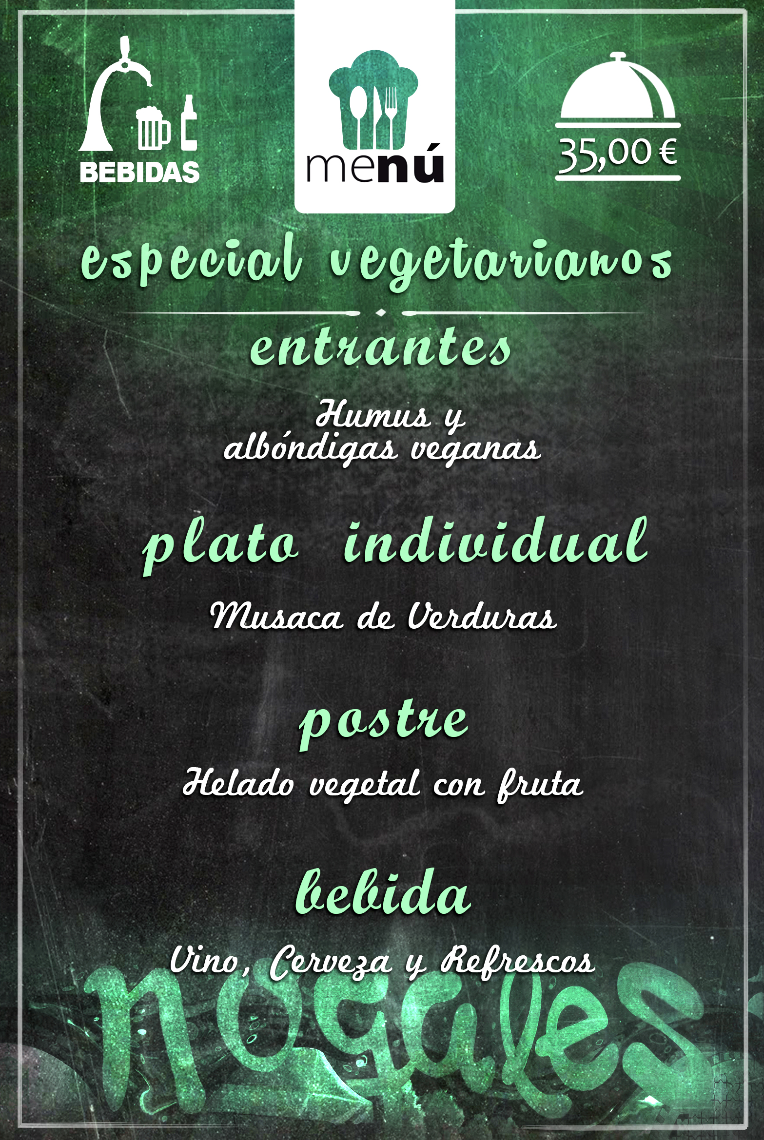 MENU VEGANOS
